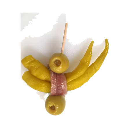 Gilda Básica Anchoa con Aceituna Rellena de Anchoa