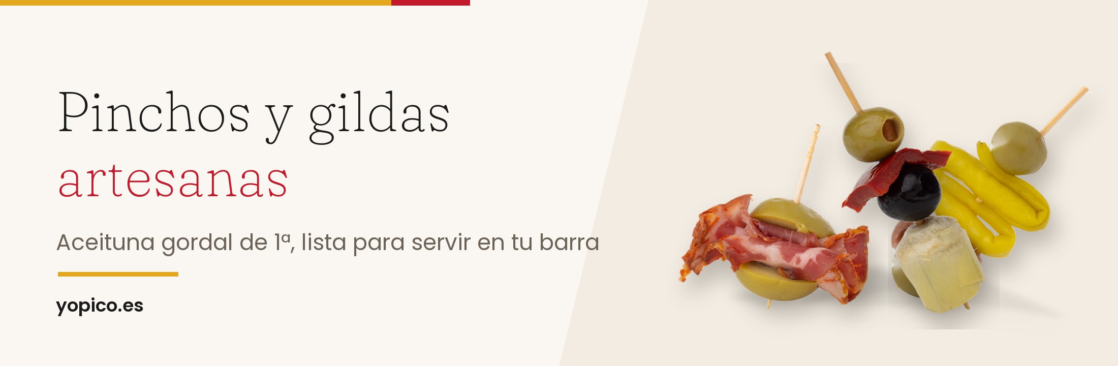 Pinchos y gildas artesanas